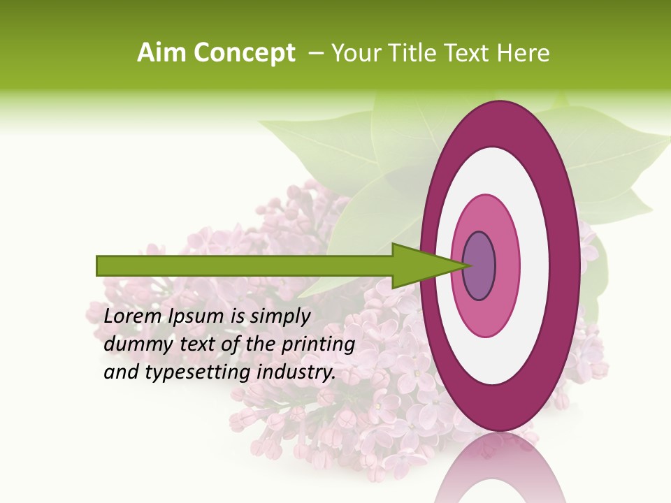 Lilac Syringe Isolated PowerPoint Template
