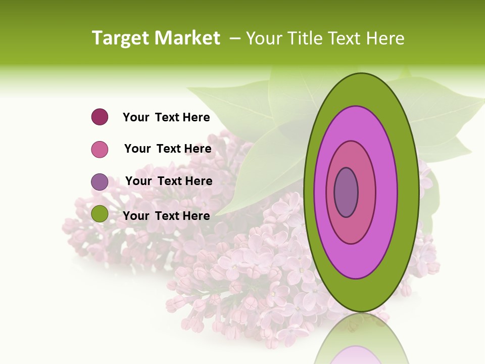 Lilac Syringe Isolated PowerPoint Template