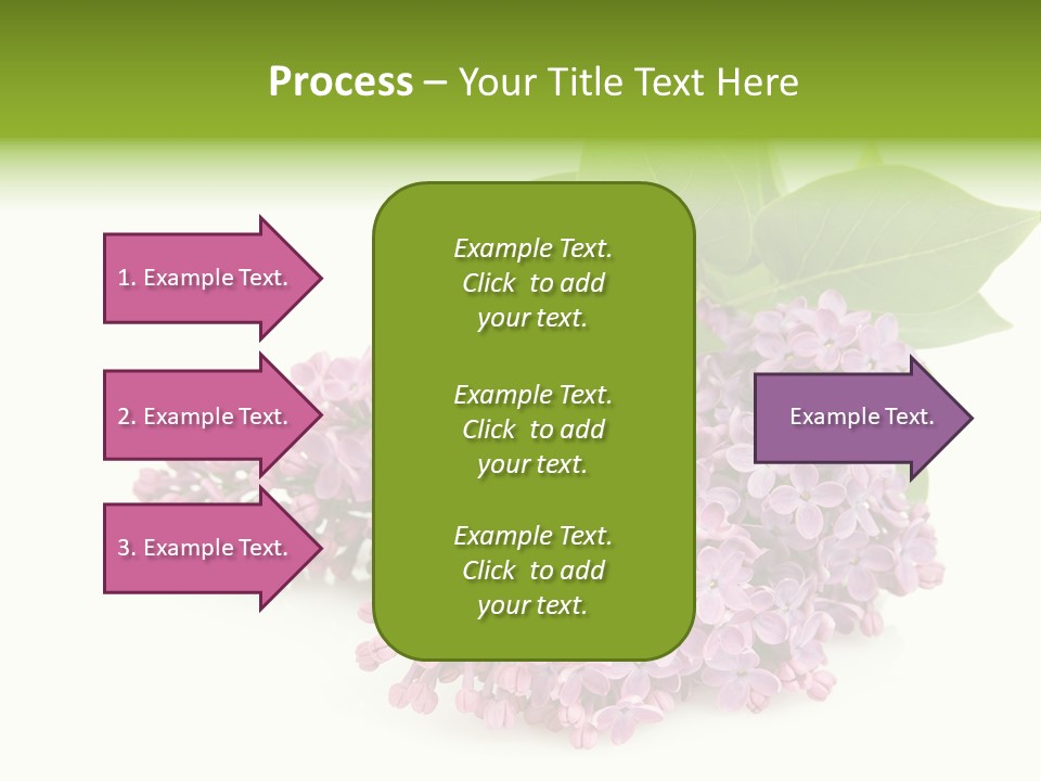 Lilac Syringe Isolated PowerPoint Template