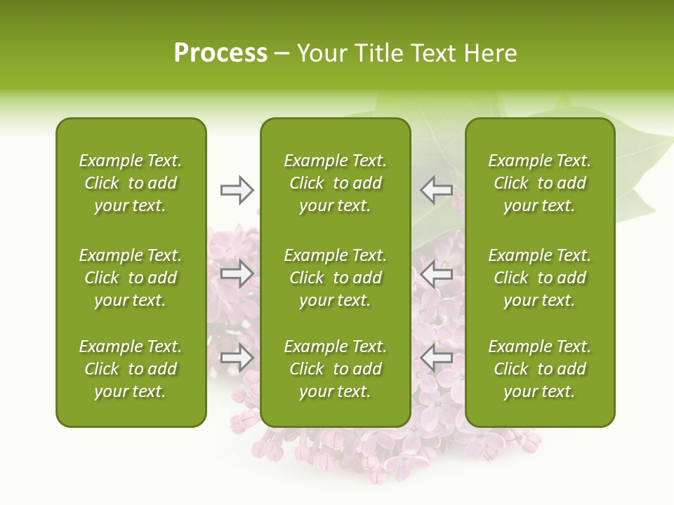 Lilac Syringe Isolated PowerPoint Template