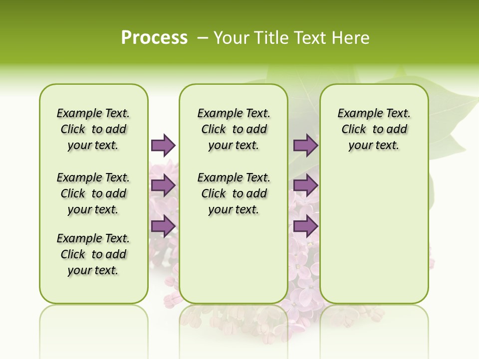 Lilac Syringe Isolated PowerPoint Template