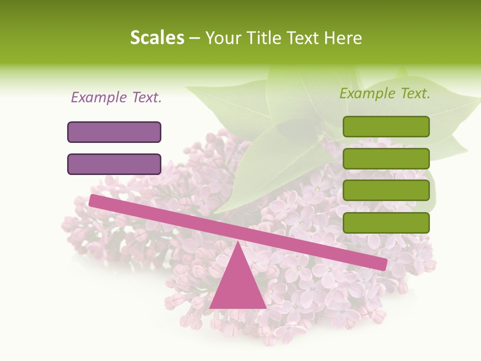 Lilac Syringe Isolated PowerPoint Template