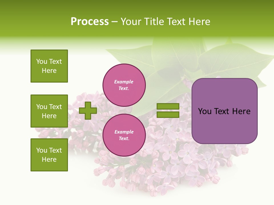 Lilac Syringe Isolated PowerPoint Template
