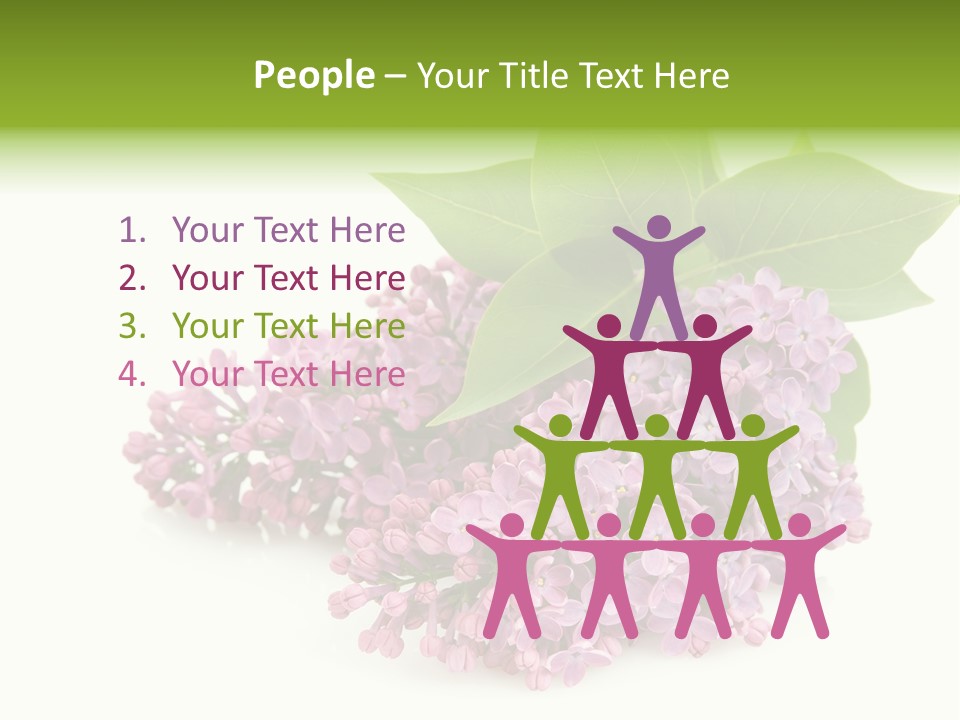 Lilac Syringe Isolated PowerPoint Template