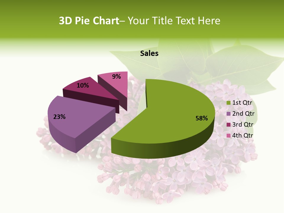 Lilac Syringe Isolated PowerPoint Template