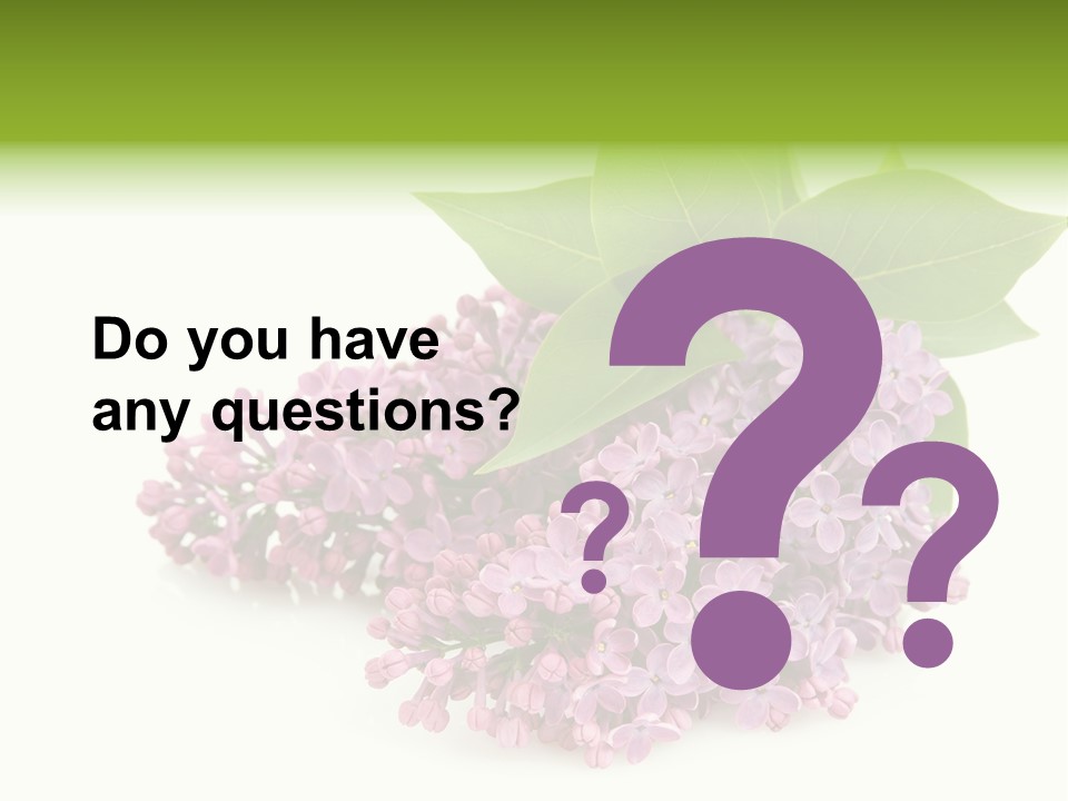 Lilac Syringe Isolated PowerPoint Template