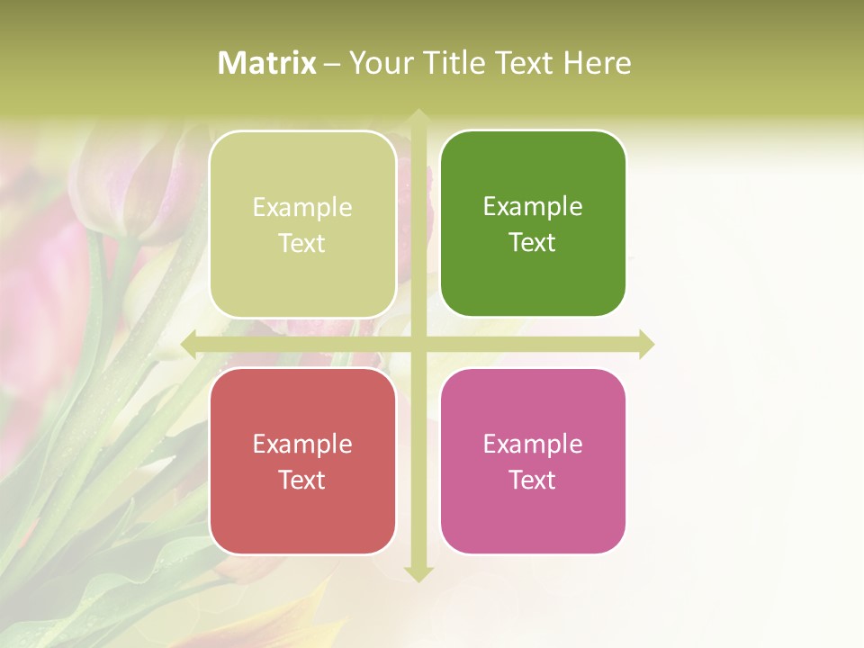 Border Stem Bud PowerPoint Template