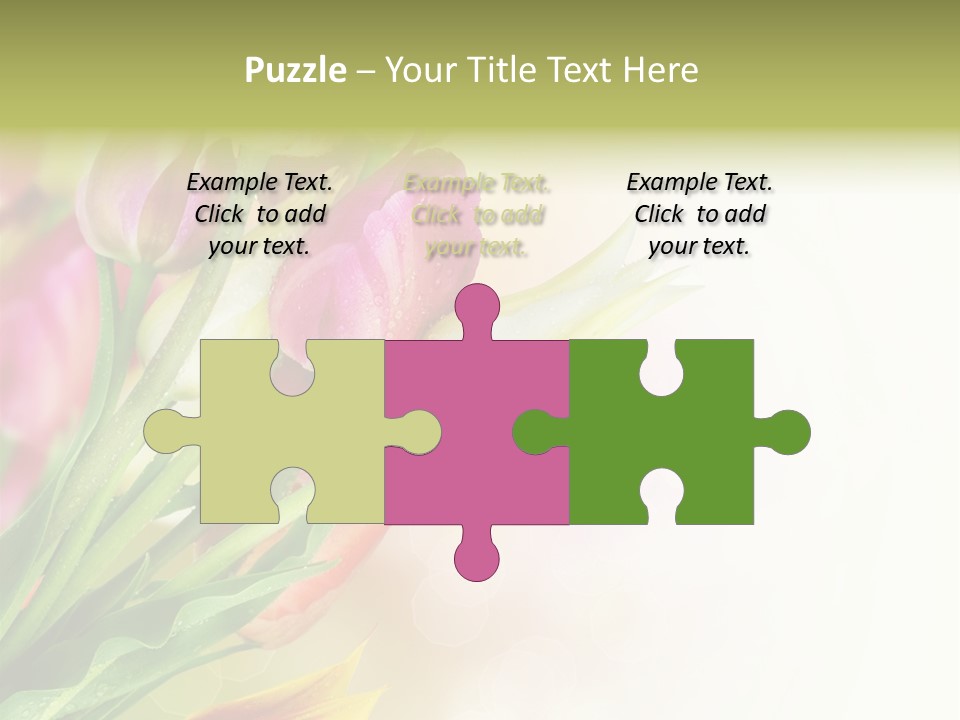 Border Stem Bud PowerPoint Template