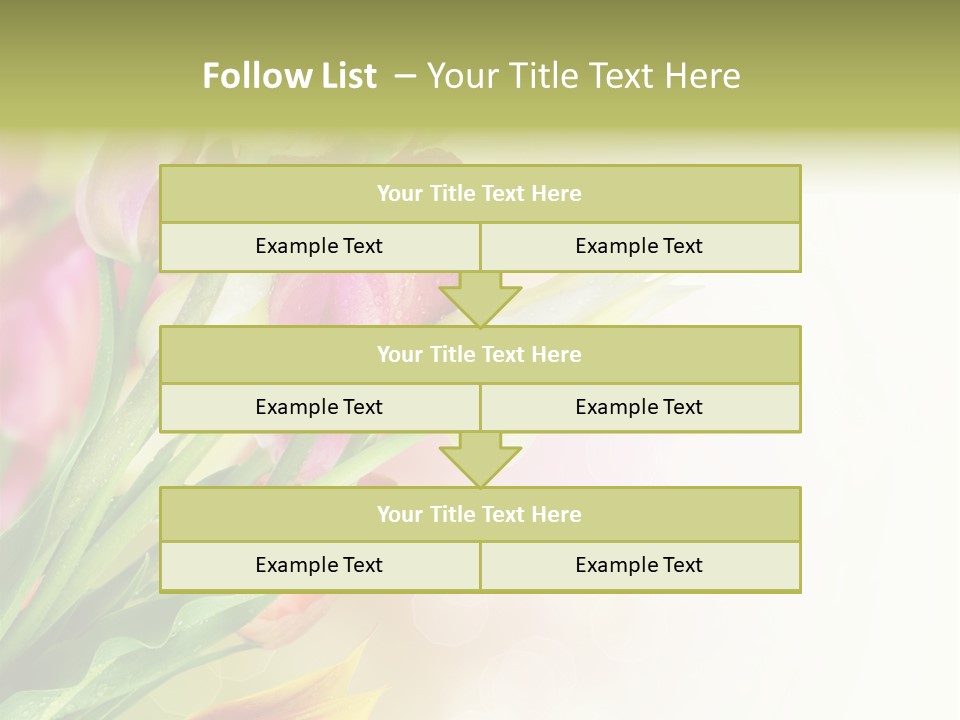 Border Stem Bud PowerPoint Template