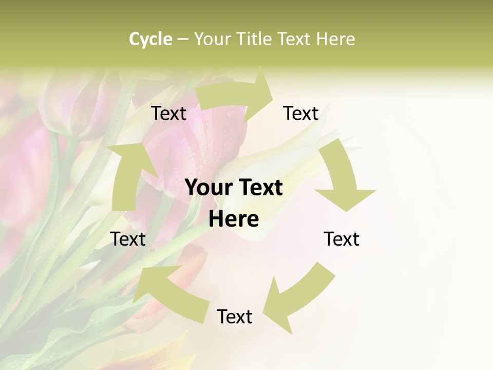 Border Stem Bud PowerPoint Template