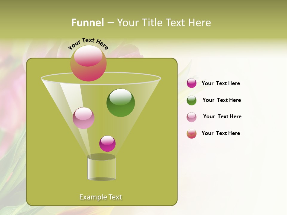 Border Stem Bud PowerPoint Template