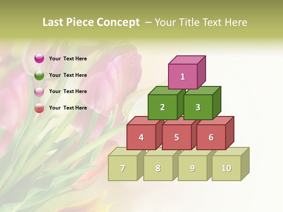 Border Stem Bud PowerPoint Template
