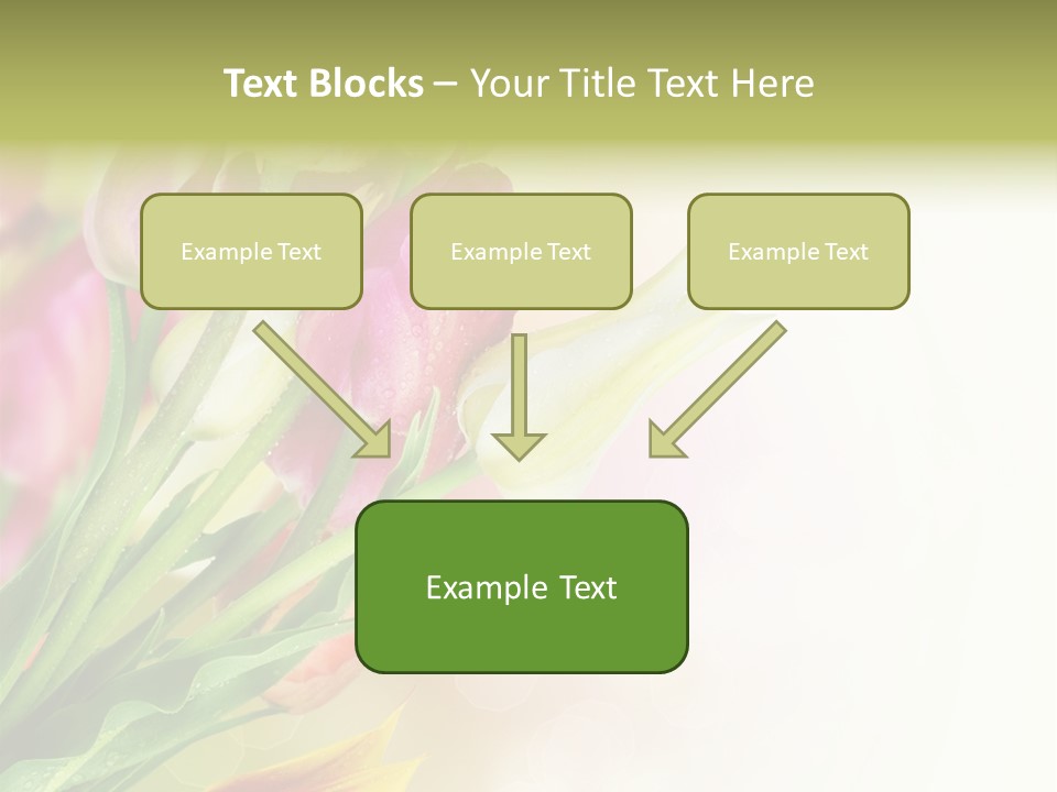 Border Stem Bud PowerPoint Template