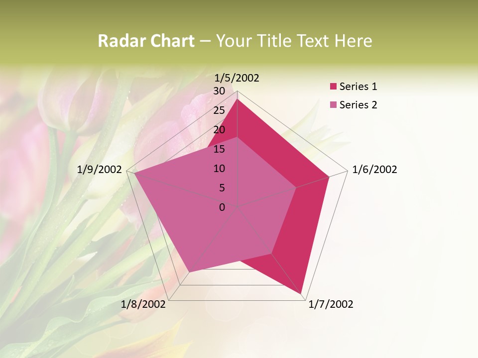 Border Stem Bud PowerPoint Template