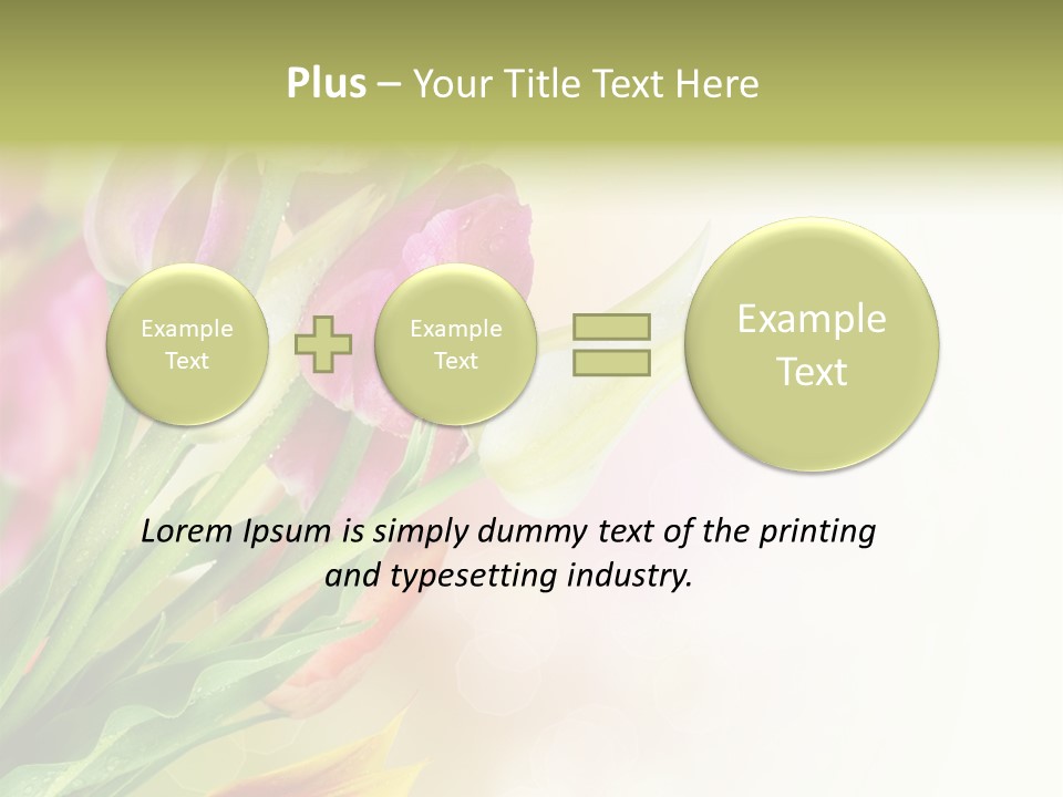 Border Stem Bud PowerPoint Template