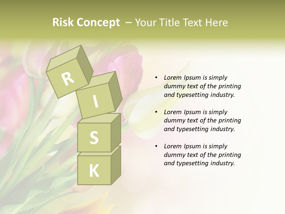 Border Stem Bud PowerPoint Template