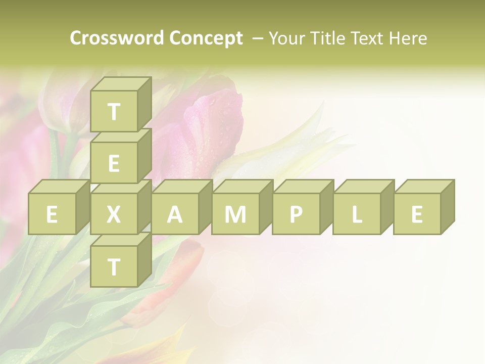 Border Stem Bud PowerPoint Template