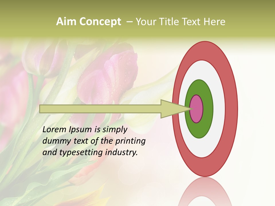 Border Stem Bud PowerPoint Template