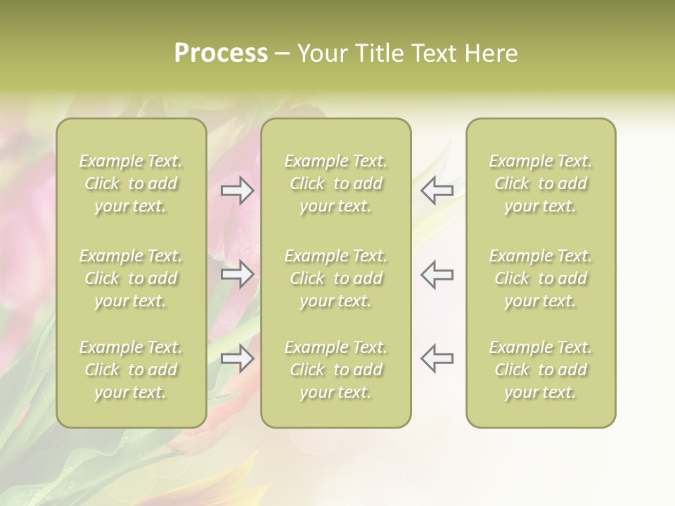 Border Stem Bud PowerPoint Template