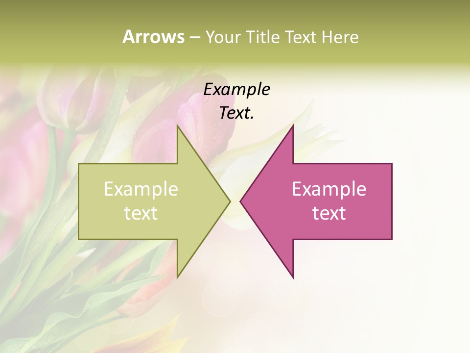 Border Stem Bud PowerPoint Template