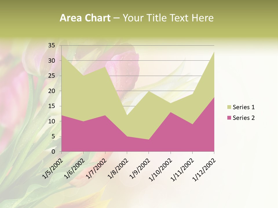 Border Stem Bud PowerPoint Template