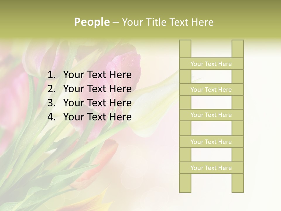 Border Stem Bud PowerPoint Template