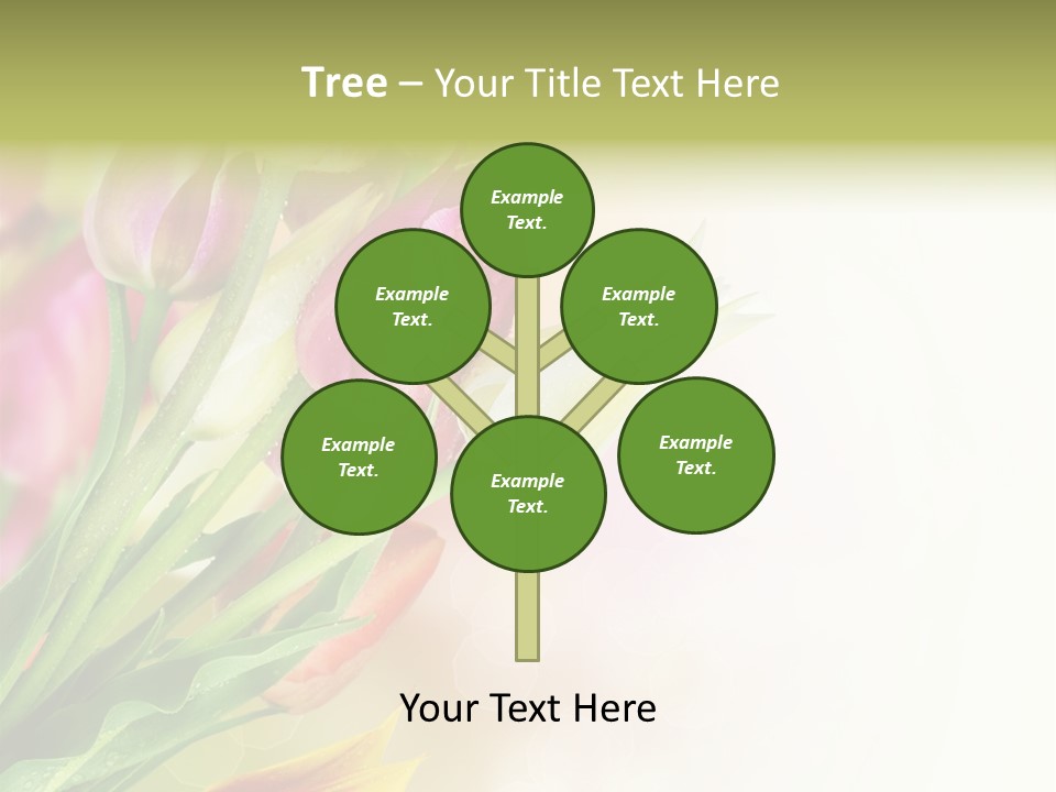 Border Stem Bud PowerPoint Template