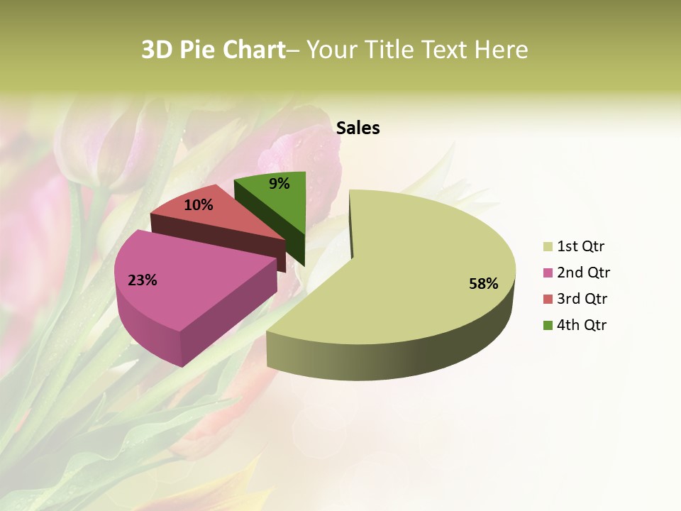 Border Stem Bud PowerPoint Template
