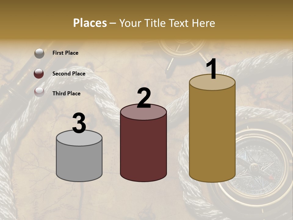Draw Navigation Rudder PowerPoint Template