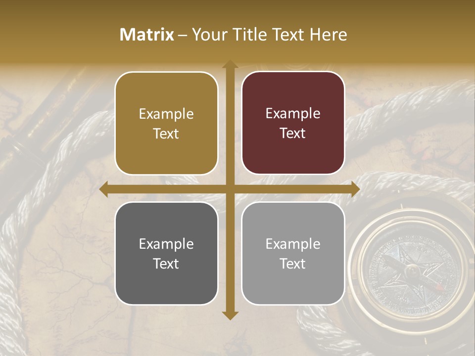 Draw Navigation Rudder PowerPoint Template