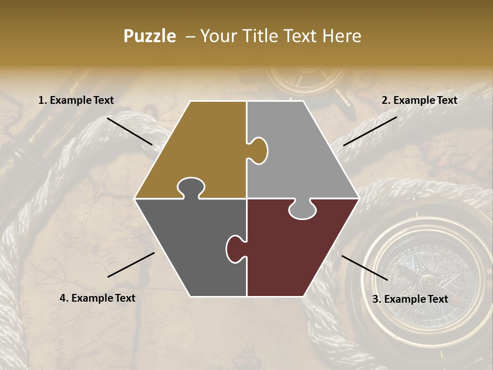 Draw Navigation Rudder PowerPoint Template