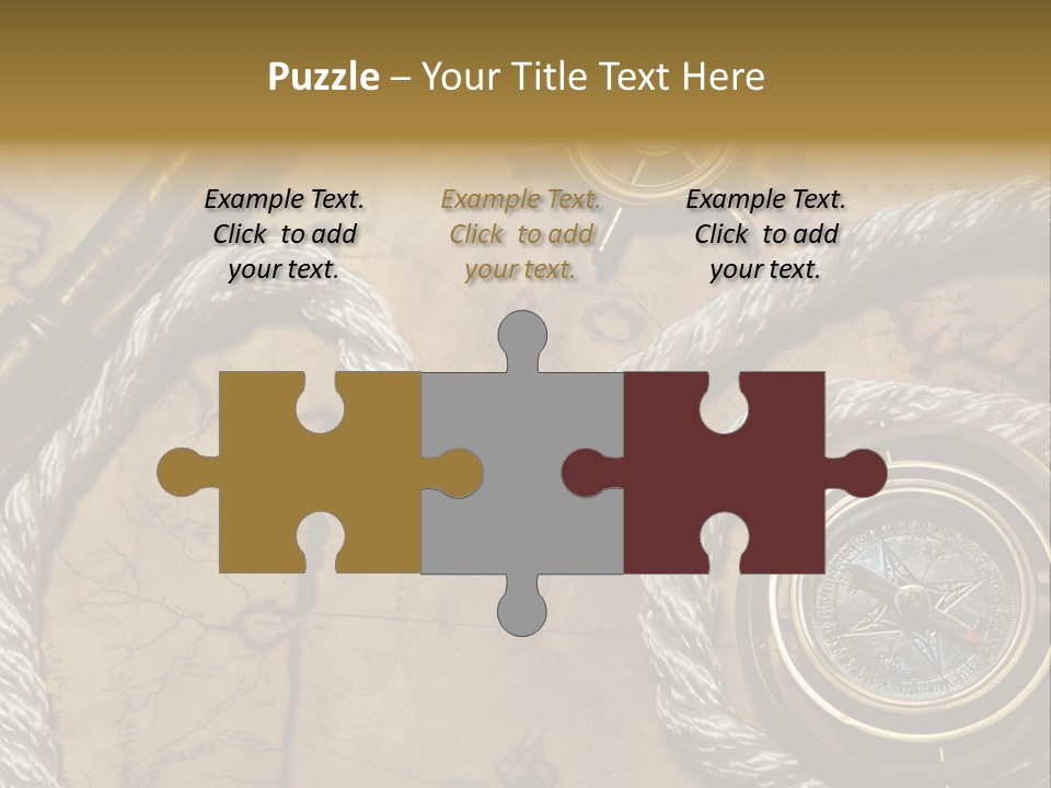 Draw Navigation Rudder PowerPoint Template