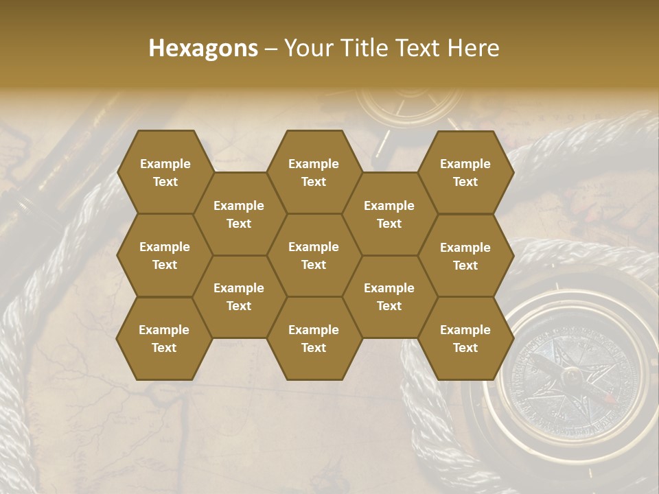 Draw Navigation Rudder PowerPoint Template