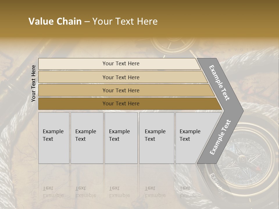 Draw Navigation Rudder PowerPoint Template