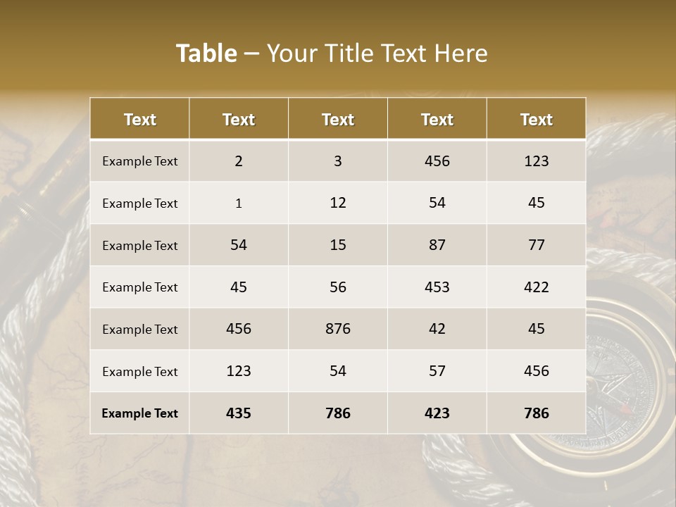 Draw Navigation Rudder PowerPoint Template