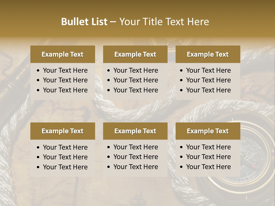 Draw Navigation Rudder PowerPoint Template