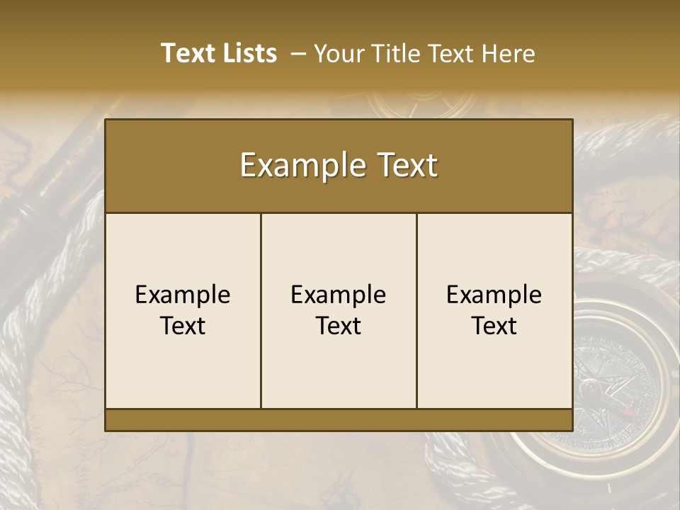 Draw Navigation Rudder PowerPoint Template