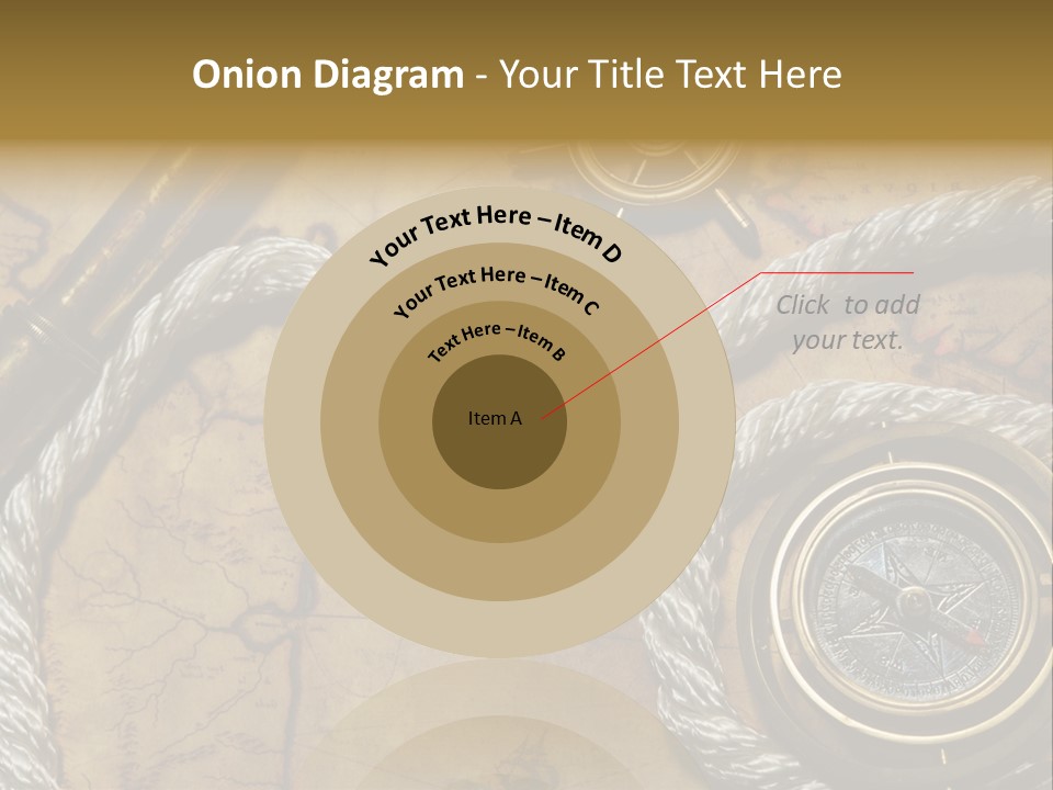 Draw Navigation Rudder PowerPoint Template