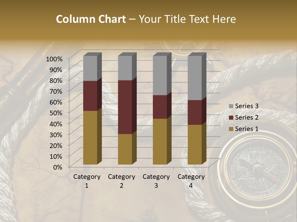 Draw Navigation Rudder PowerPoint Template