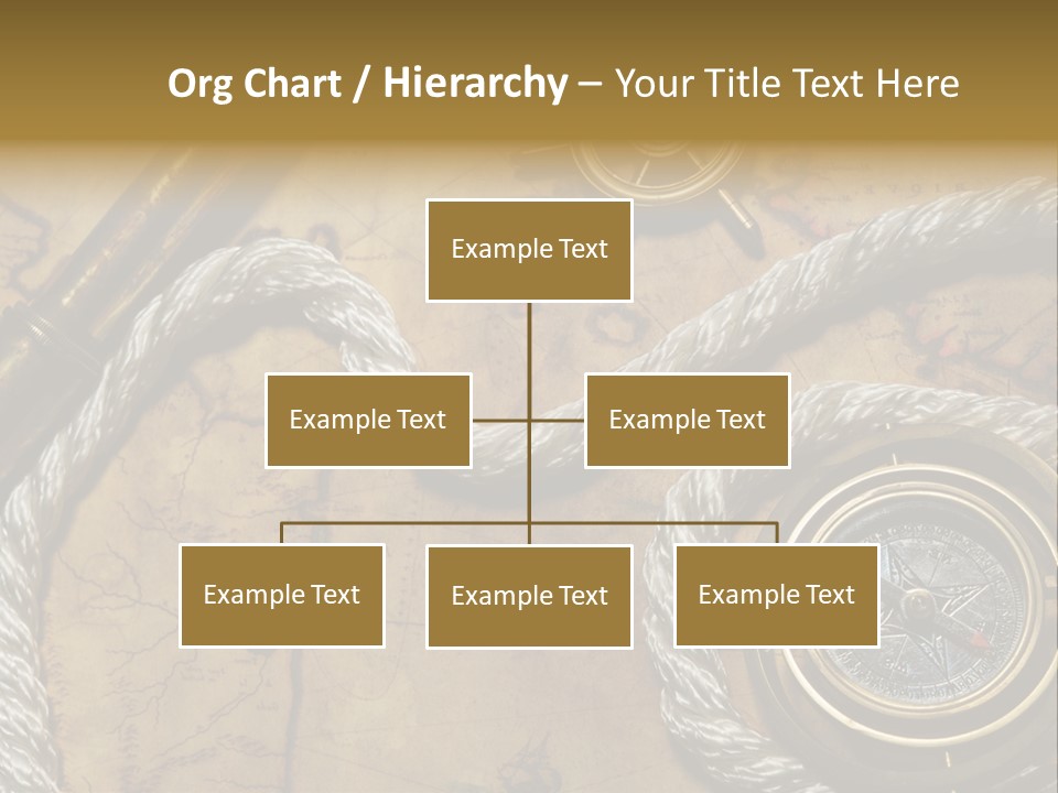 Draw Navigation Rudder PowerPoint Template
