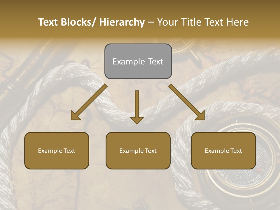 Draw Navigation Rudder PowerPoint Template