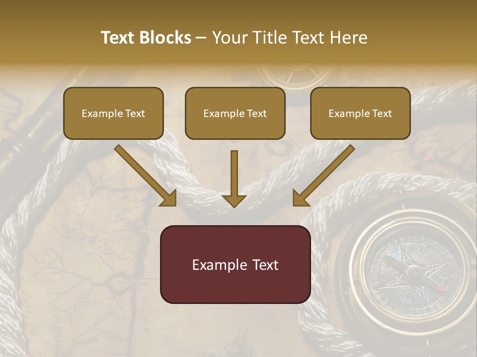 Draw Navigation Rudder PowerPoint Template