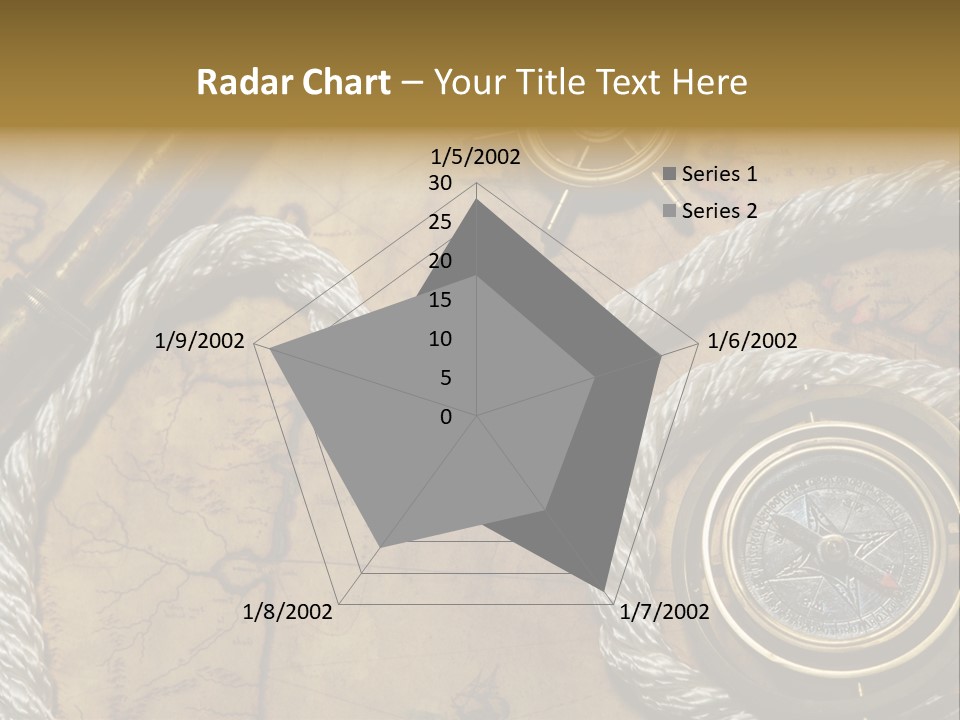 Draw Navigation Rudder PowerPoint Template