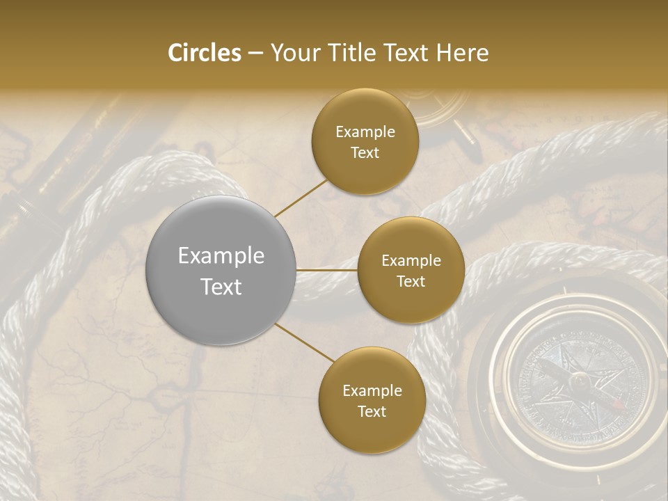 Draw Navigation Rudder PowerPoint Template