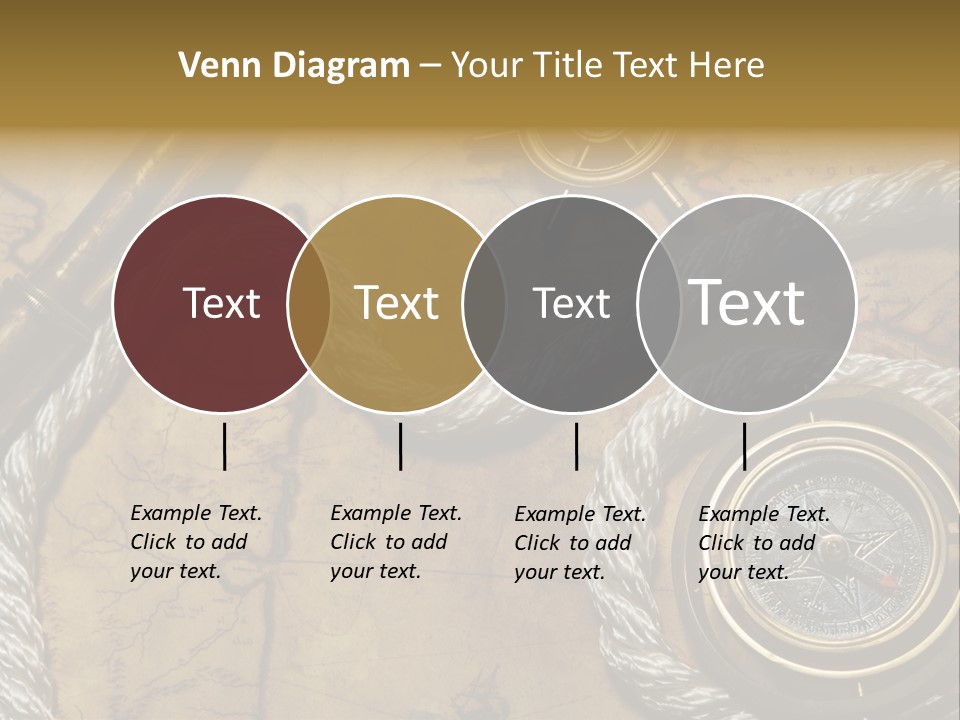 Draw Navigation Rudder PowerPoint Template