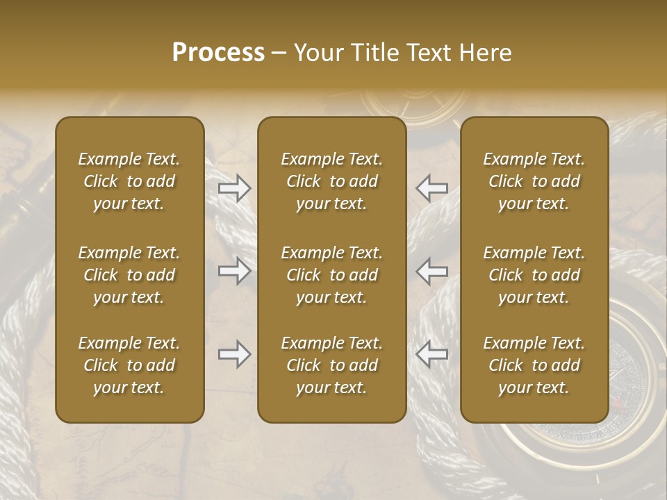 Draw Navigation Rudder PowerPoint Template