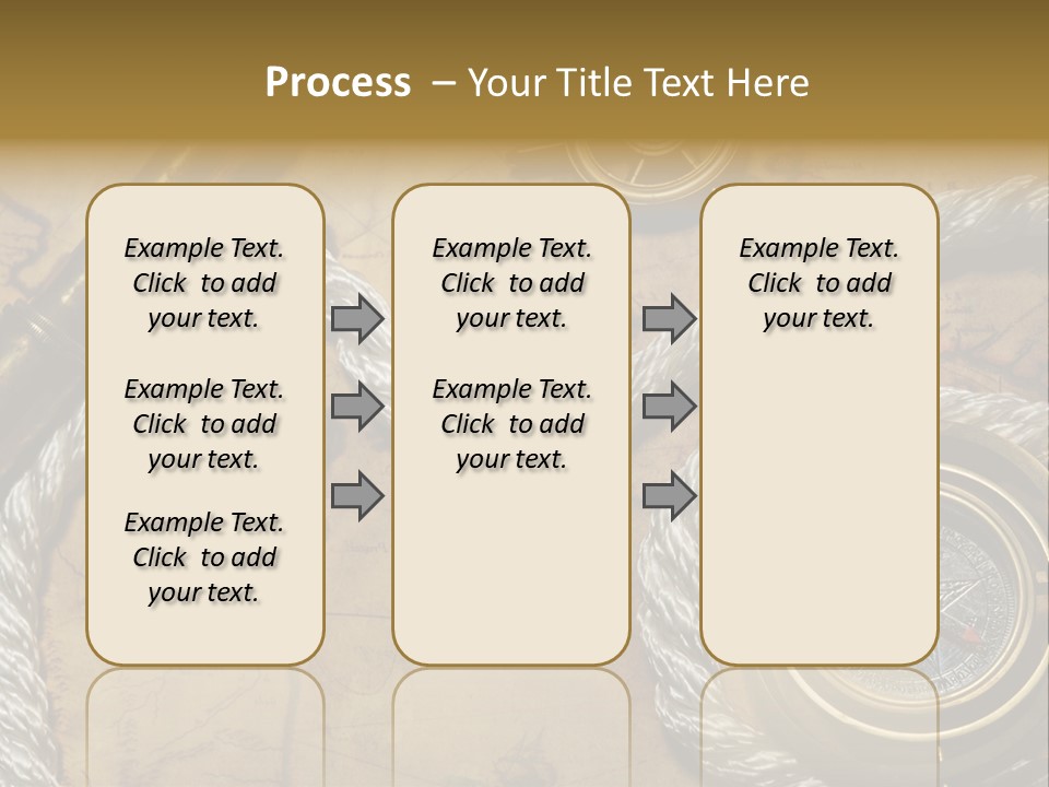 Draw Navigation Rudder PowerPoint Template