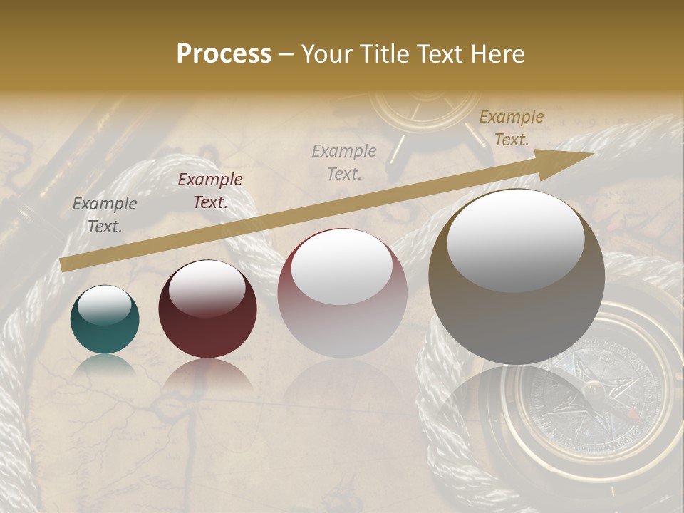 Draw Navigation Rudder PowerPoint Template