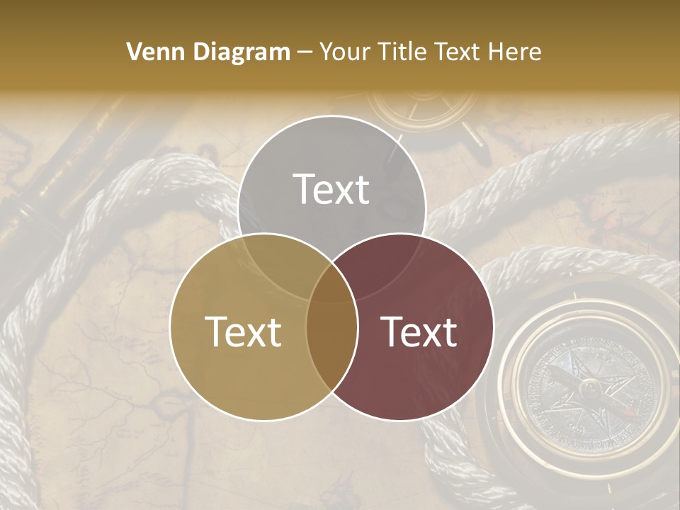 Draw Navigation Rudder PowerPoint Template