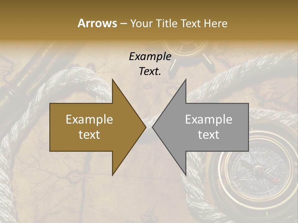Draw Navigation Rudder PowerPoint Template